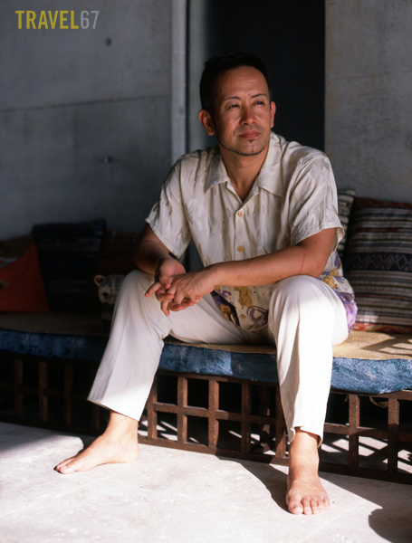 Amon Miyamoto at home in Okinawa