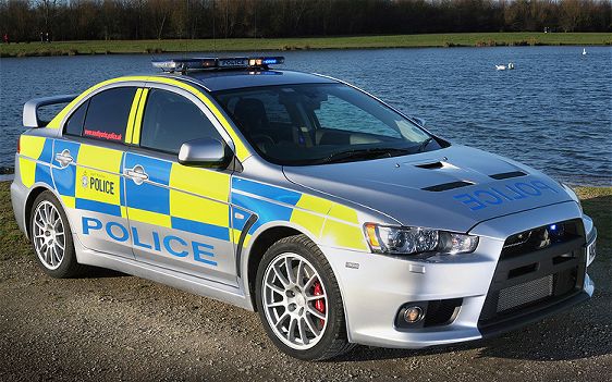2009-mitsubishi-lancer-evolution Mitsubishi Evolution X police car in South Yorkshire