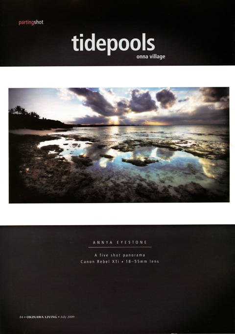 Tidepools by Annya Eyestone in Okinawa Living Magazine