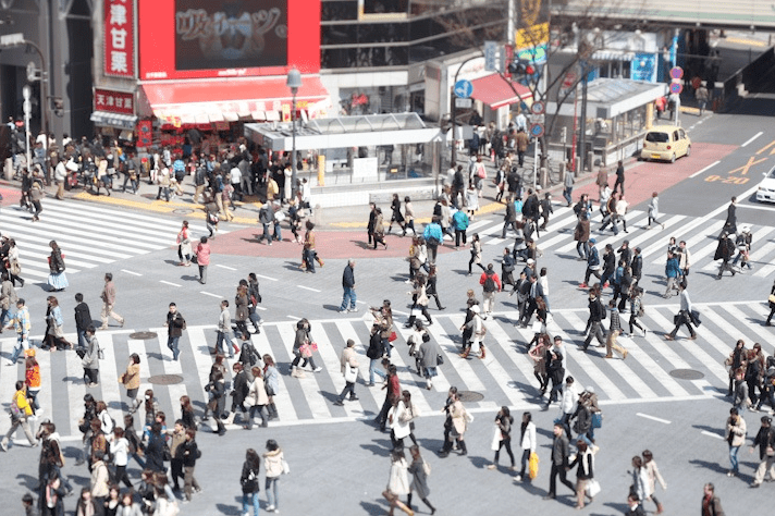 Tokyo Shibuya Crossing by David Levene Tokyo's Shibuya Crossing by David Levene