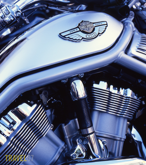 Harley Davidson V-Rod on Gate 2 Street, Okinawa