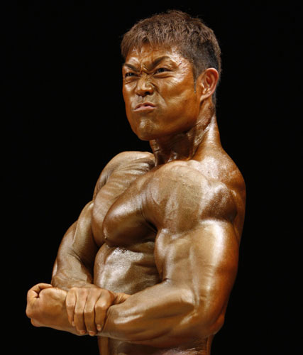 Japanese body-building championships Photograph by Yuriko Nakao/Reuters