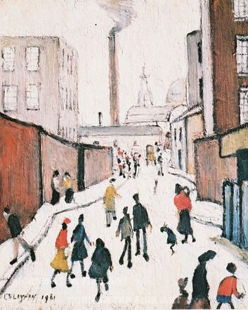 Streetscene by L.S. Lowry