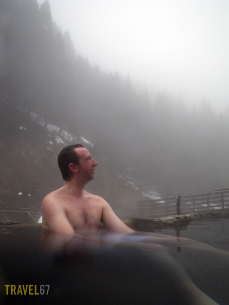 Steve the bathing ape, Jigokudani Onsen, Nagano