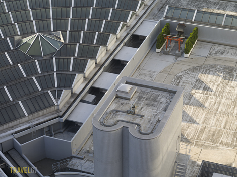 Rooftop Shinto Shrine, Osaka