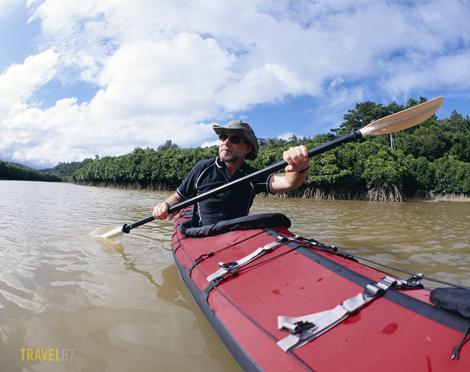 Okinawa Kayaking (Pentax 67II with 35mm)