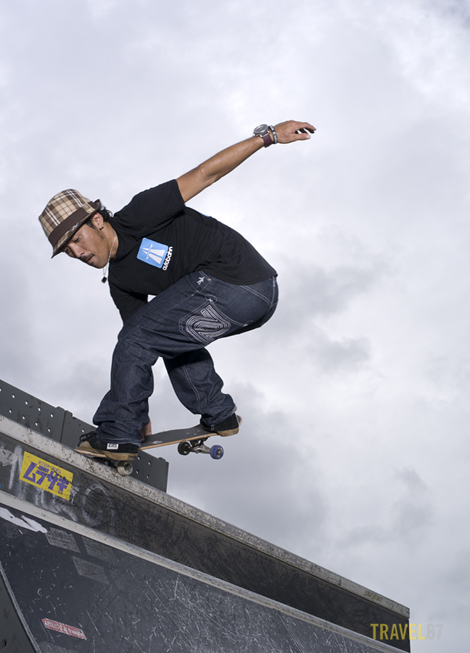 Pro Skateboarder Testuharu Sai