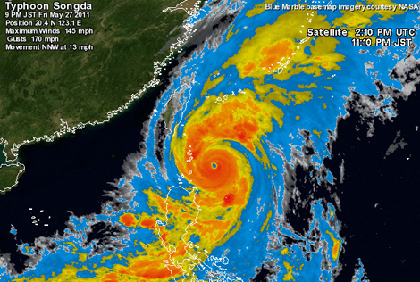 Typhoon Songda Okinawa