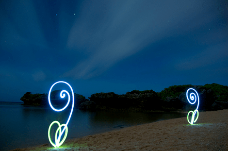 Light Painting the Beach - Shawn Miller
