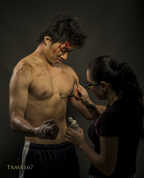 Makeup artist Summer Johnson.