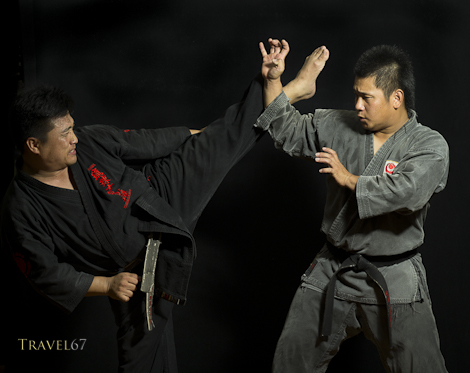 Satoshi Kinjo-sensei & Kenta Shinjo  - Ryukyu Kobudo