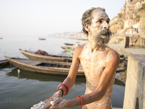 A Sadhu's Morning Ritual - Varanasi, India