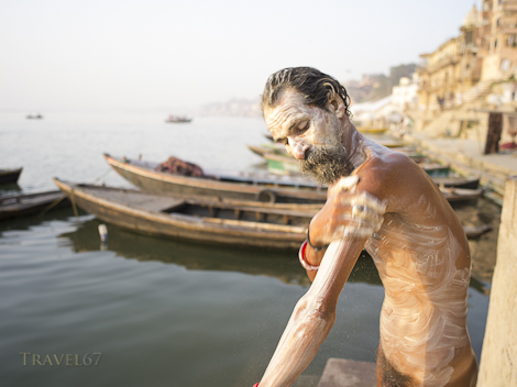 A Sadhu's Morning Ritual - Varanasi, India