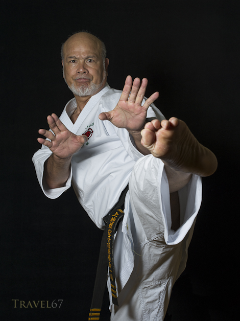 Kiyohide Shinjo 9th-dan Uechi ryu karate.