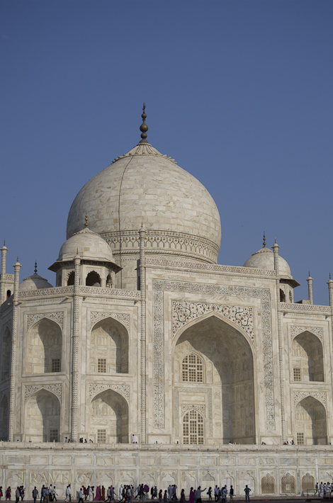 Visitors to the Taj Mahal