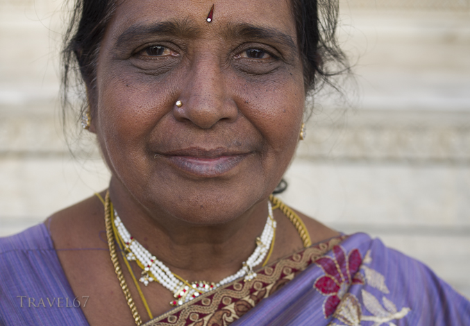 Visitors to the Taj Mahal