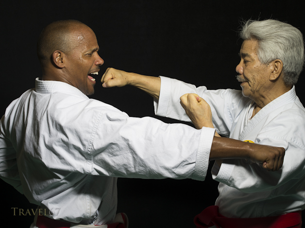 Seiei Nakaza 9th Dan & Brian Hobson 7th Dan, Okinawa Shorinryu Kiyobukan