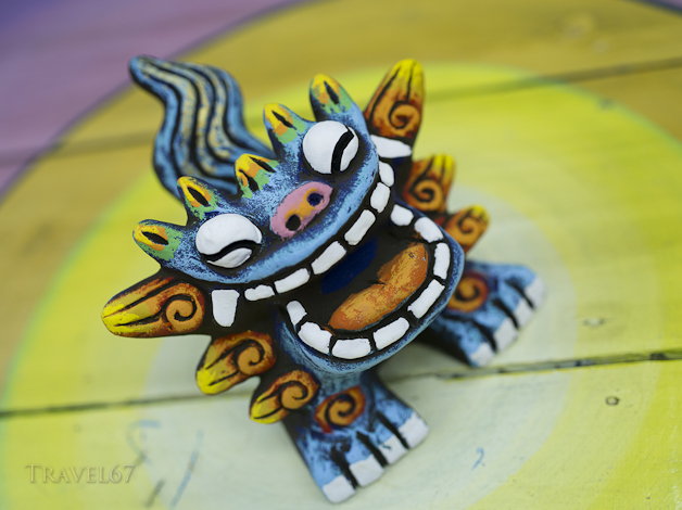 Shisa talisman by Yoneko-yaki Pottery . Ishigaki Island, Okinawa, Japan