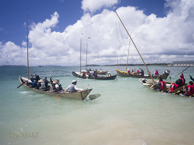 Sabani Boat Races in Ginoza, Okinawa