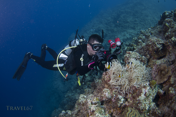 Underwater with Hiroshi