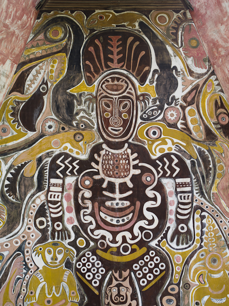 Mural at National Museum, Port Moresby