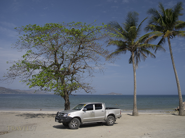 Toyota Hilux Truck at Ela Beach , Port Moresby City , Papua New Guinea