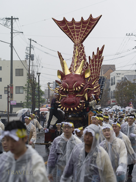 Hiryu Flying Dragon Float , Karatsu Kunchi Festival, Karatsu City, Saga Prefecture, Japan