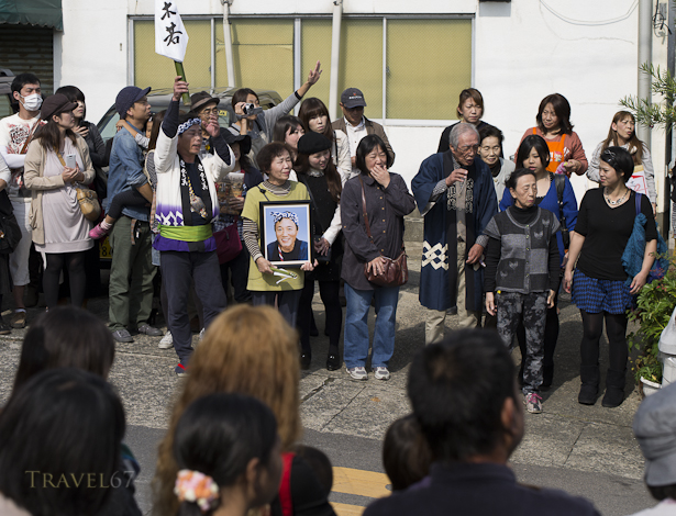 Widow & The Warrior Helmet of Shingen Takeda Float, Karatsu Kunchi Festival, Karatsu City, Saga Prefecture, Japan