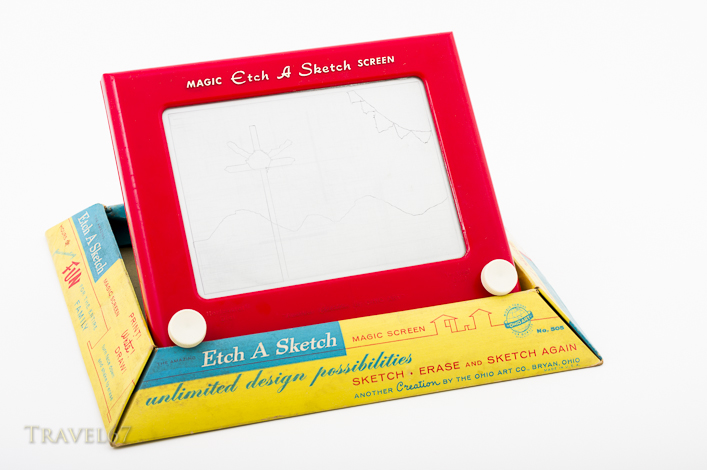 Magic Etch A Sketch mechanical drawing toy by Ohio Art Company