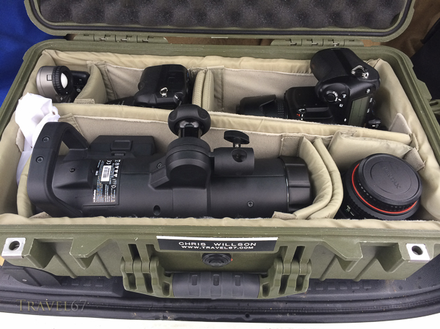 The Away Team - Profoto B, Pentax 645D, K3, trigger, &l light meter in Pelican 1520.