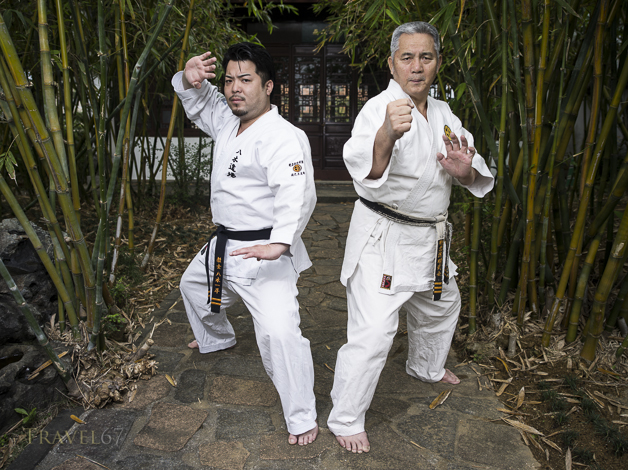 Meitetsu Yagi and son Ippei Yagi of Meibukan Karate
