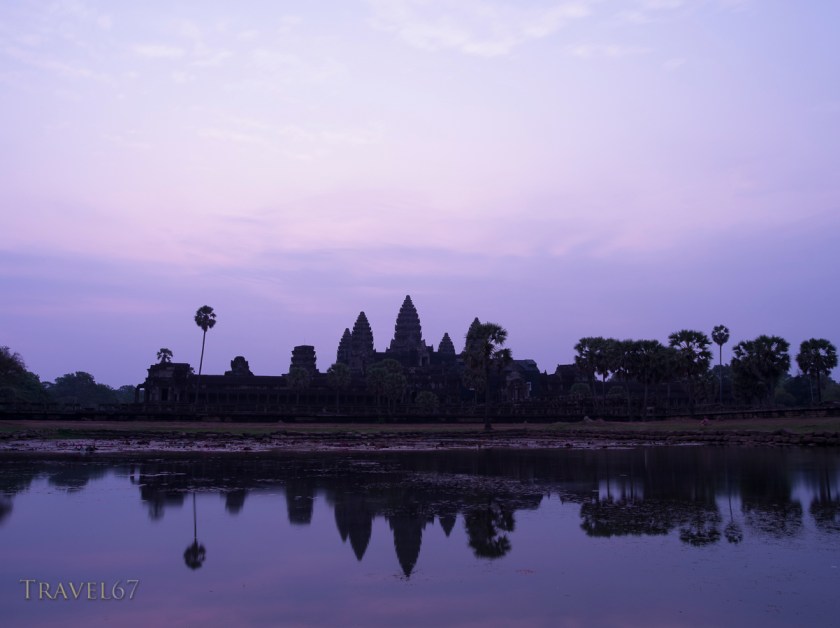 Dawn at Angkor Wat, Buddhist Temple Complex,  Siem Reap, Cambodia
