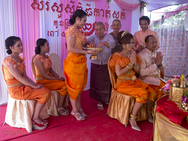 Cambodian Wedding of Suon Kosal (groom) and Pao Sara (bride) Siem Reap, Cambodia