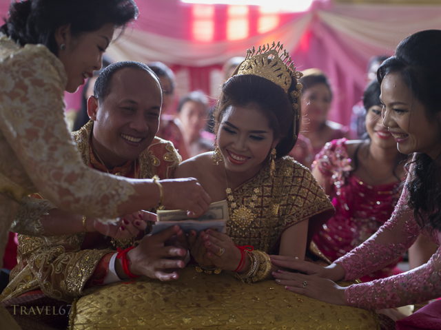 Cambodian Wedding of Suon Kosal (groom) and Pao Sara (bride) Siem Reap, Cambodia