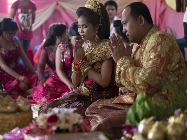 Cambodian Wedding of Suon Kosal (groom) and Pao Sara (bride) Siem Reap, Cambodia