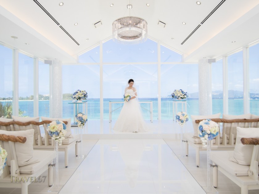 Marine bijou wedding chapel, Kise Beach Palace resort, Okinawa