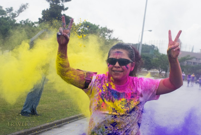 USO Color Blast 5km Fun Run, Okinawa, Japan. Sept 22, 2014