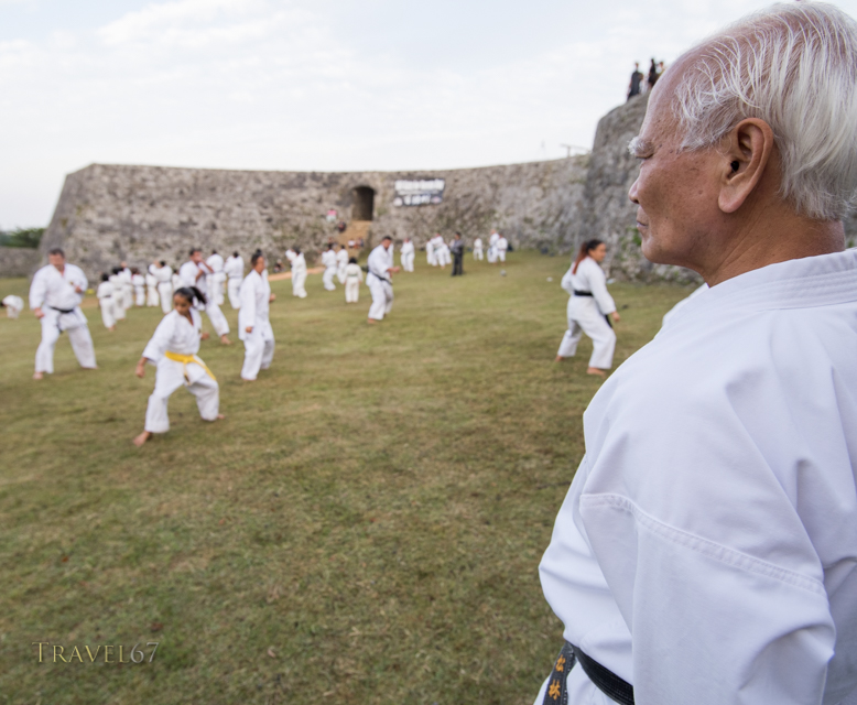 Arakaki Sensei watches over the 100 Kata for Karate Day. 