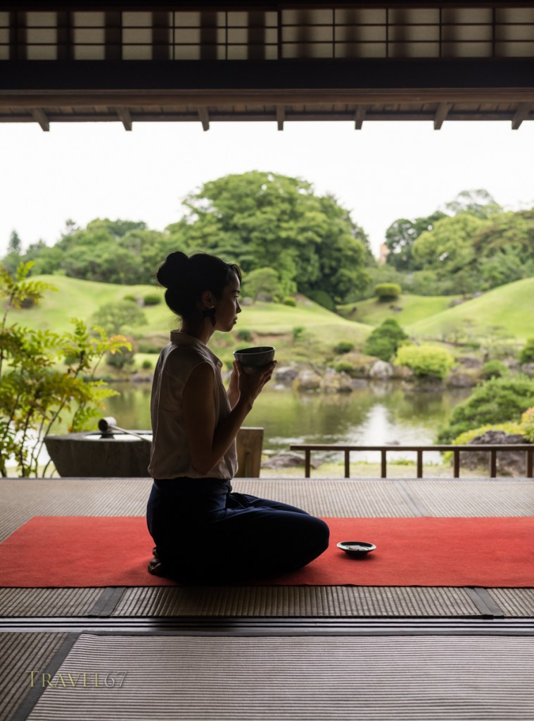 Kokin-Denju-no-Ma teahouse, Suizenji Jojuen Park, Kumamoto City