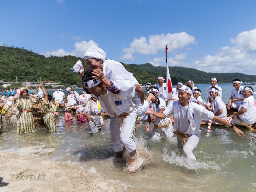 Shioya Ungami Sea Festival an Important Intangible Folk Cultural Properties of Japan, Shioya Bay, Ogimi Village, Okinawa
