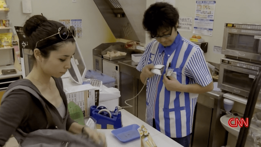 Anthony Bourdain in Okinawa - Yuki at Lawson