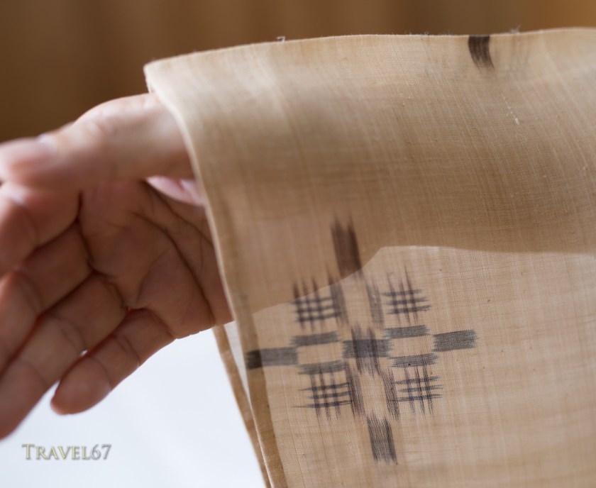 Bashofu kimono at Ogimi Village Bashofu Hall, Kijoka, Ogimi, Okinawa