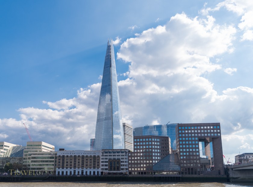 The Shard tower by the Thames River Southwark, London