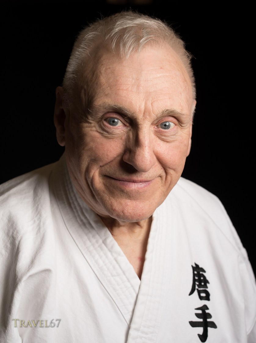 Portait of Terry Wingrove at the Karate Kaikan, Okinawa, Japan